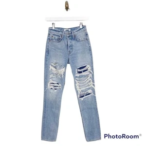 Neu mit Etikett GRLFRND x Revolve Karolina High-Rise E Street Distressed Skinny Jeans 28 - Bild 1 von 10