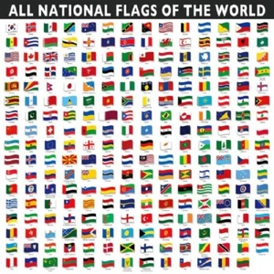 QPuzzles 506 Piece Jigsaw Puzzle - All National Flags Of The World - Picture 1 of 1