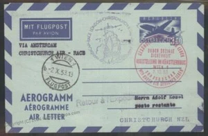 Österreich 1953 Luftpost Luftbild Brief Christchurch Neuseeland 108015 - Bild 1 von 2