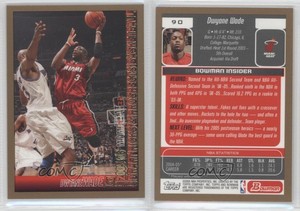2005-06 Bowman Draft Gold Dwyane Wade #90 HOF