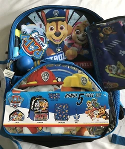 R8 Paw Patrol Mochila de Acción Pack con Lunch Box Juego de 5 Piezas Bolso Escolar - Imagen 1 de 5