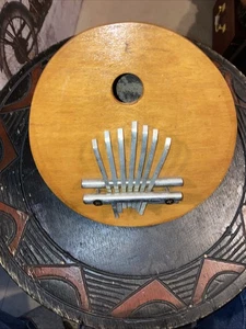 Kalimba Thumb Piano Cannonball Gourd & Wood 7 Keys, And 7 Inches In Width - Picture 1 of 4
