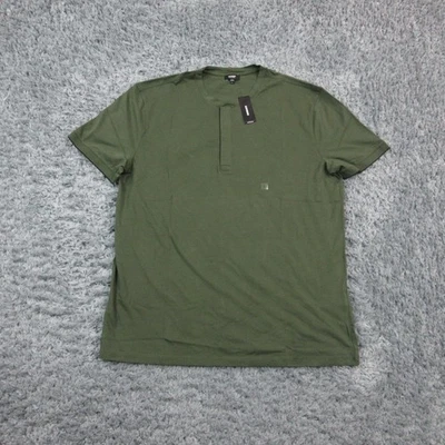 Express Shirt Mens Large Green Pima Cotton Crewneck Short Sleeve Tee T-Shirt NWT - Image 1 of 4