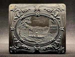 RARO ESTUCHE TERMOPLÁSTICO PLACA 1/6 - GUERRA CIVIL "USS MONITOR" BUQUE DE GUERRA DE HIERRO + ALFOMBRILLA - Imagen 1 de 5