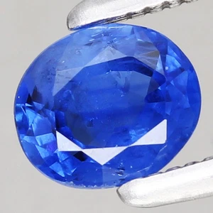 0.48ct Oval 5x4.3mm Natural Heated Blue Sapphire, Kanchanaburi,TH Gemstone - Picture 1 of 4