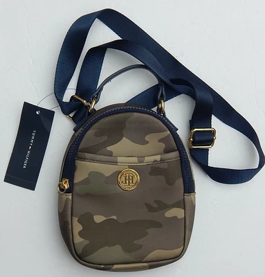 TOMMY HILFIGER X BODY LOGO CROSSBODY SHOULDER BAG UNISEX CAMOUFLA NEW AUTHENTIC  - Image 1 of 4