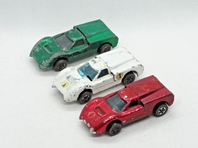 Redline Hot Wheels - Ford J Car Lote de 3 - Verde, Vermelho, Branco - Imagem 1 de 4