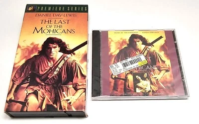 The Last of the Mohicans VHS 1995 Premier Series & CD Soundtrack Brand New 2-Lot - Image 1 of 4