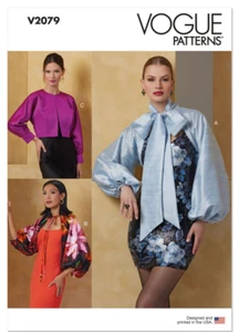 Vogue V2079 Sewing Pattern Misses' Bolero Sleeves 3 Styles (XS-S-M-L-XL) UNCUT - Picture 1 of 3