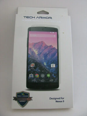 Tech Armor Screen Protector Ultraclear Ballistic Glass for Google Nexus 5 - Image 1 of 4