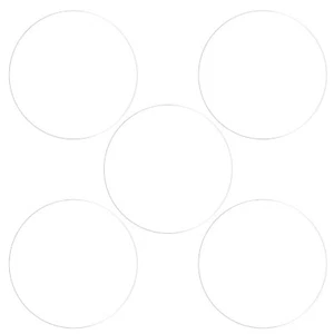 5szt 49mm Miękkie PET Anti-Fingerprint Przezroczyste okrągłe okulary ochronne na wyświetlacz zegarka - Zdjęcie 1 z 7