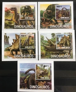 Guinea Bissau - Dinosaurs / Reptiles - stamps Timbres - 5 De Lux - MNH** AM2 - Picture 1 of 1
