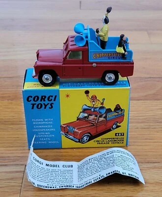 CORGI 487 CHIPPERFIELDS CIRCUS  LAND ROVER PARADE VEHICLE NEW OLD STOCK - Image 1 of 4