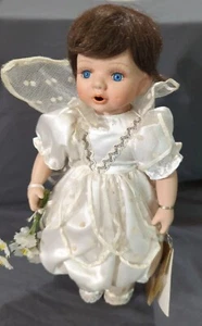 1996 Porzellan Seymour Mann Puppe Fee Flügel blaue Augen Wimpern Vintage JD - Bild 1 von 18
