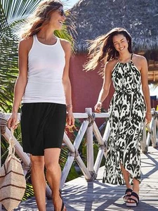 Falda plegable junto al mar ATHLETA, NUEVA CON ETIQUETAS, talla pequeña, negra SKT 1 - Imagen 1 de 3