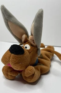 Warner Bro. Vintage EASTER Scooby Doo 10” BUNNY RABBIT EARS Bean Bag SANITIZED - Picture 1 of 9