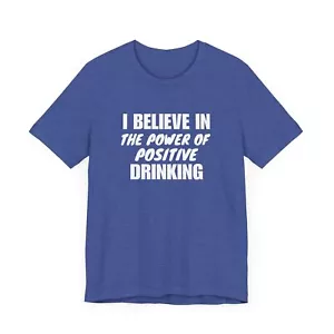 Lustiges Trink T-Shirt, Unisex Jersey Kurzarm Tee für Alkohol Liebhaber, Bar - Bild 1 von 20