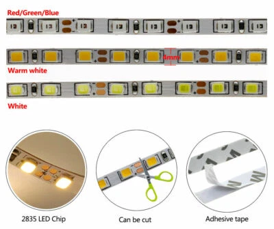 4mm narrow Width 5M 600 LED Strip Light 120leds/m SMD2835 12V Flexible tape Lamp - Image 1 of 4