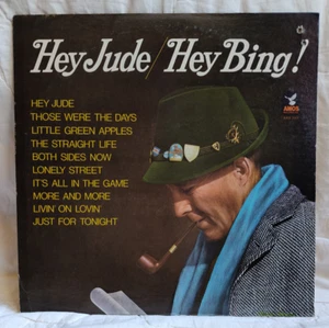 BING CROSBY Hey Jude Hey Bing! LP 1968 Vinyl AMOS AAS-7001 The Beatles VG+ - Picture 1 of 4