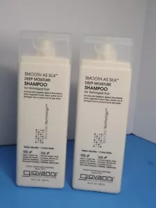 2 Flaschen Giovanni Smooth As Silk Deep Moisture Shampoo 8,5 fl. Oz. Jeweils neu (f) - Bild 1 von 3