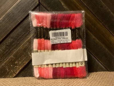 14x Pink,Mauve Embroidery Floss Colors Light To Dark - Part 2 DMC 3705-818 - Image 1 of 2