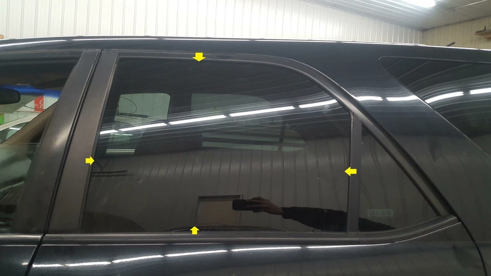 Acura MDX 2002 conductor izquierdo privacidad tinte puerta trasera ventana de vidrio solamente Foto 1 de 1