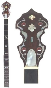 5 String Banjo Long Neck 25 frets Maple MOP Abalone Inlay LBN145-147 - Picture 1 of 23