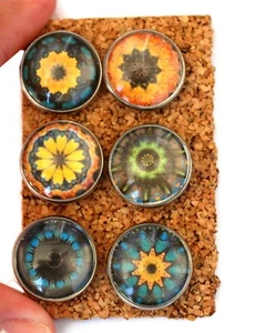 Kaleidoscope Decorative Push Pins Thumb Tacks for Cork Board Handmade Office - Picture 1 of 2