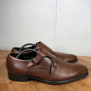 To Boot New York Shoes Mens 10 Oxfords Double Monk Strap Classic Brown Leather - Picture 1 of 14