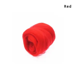 15 Colors Super Soft Wool Fibre Roving For Needle Felting Hand Spinningss 10/50g - Picture 1 of 21