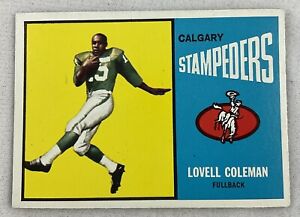 CFL 1964 Topps Football Card#11-Lovell Coleman, Calgary Stampeders