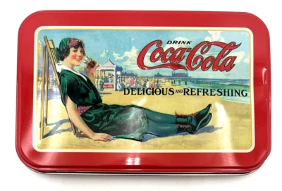 Coca-Cola Playing Cards In Collectable Tin 2 Decks Factory Sealed - Image 1 of 4