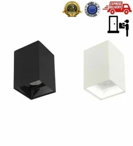 12W 30W, Lámpara de Techo Cuadrada Downlight Directo LED COB Foco Accesorio Negro/W - Imagen 1 de 18