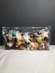 Walt Disney 7 Dewarfs Mini Bean Bag Set (Sealed) Brand New - Picture 1 of 5