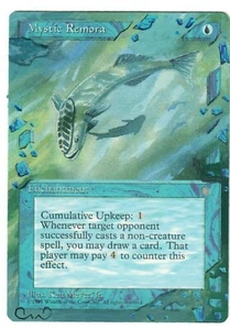Mystic Remora Altered Full Art MTG Magic Commander cEDH Enchantment Staple Blue - Picture 1 of 1