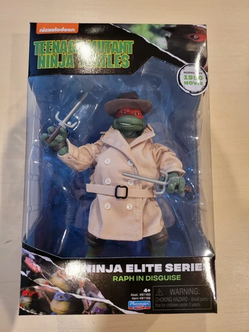 TMNT Raphael Raph in Disguise 1990 Movie Elite Series Playmates Ninja Turtles Cover