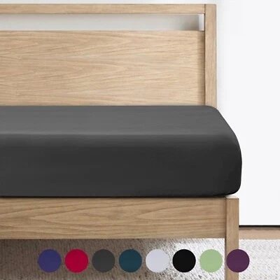 16'' Deep Pocket Fitted Sheets Breathable Bed Sheets Brushed Fabric Fitted Sheet - Image 1 of 4