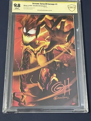 Scream Curse Of Carnage #3 Variant C CBCS 9.8 Signed By Greg Horn - image 1 of 2