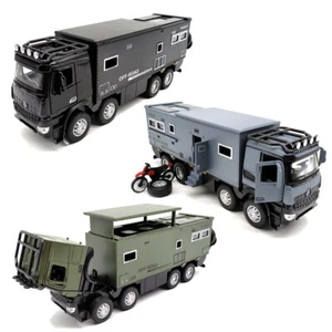 1:24 Off-road RV Vehicles Diecast Metal Touring Car Model with Light and Sound - Picture 1 of 37