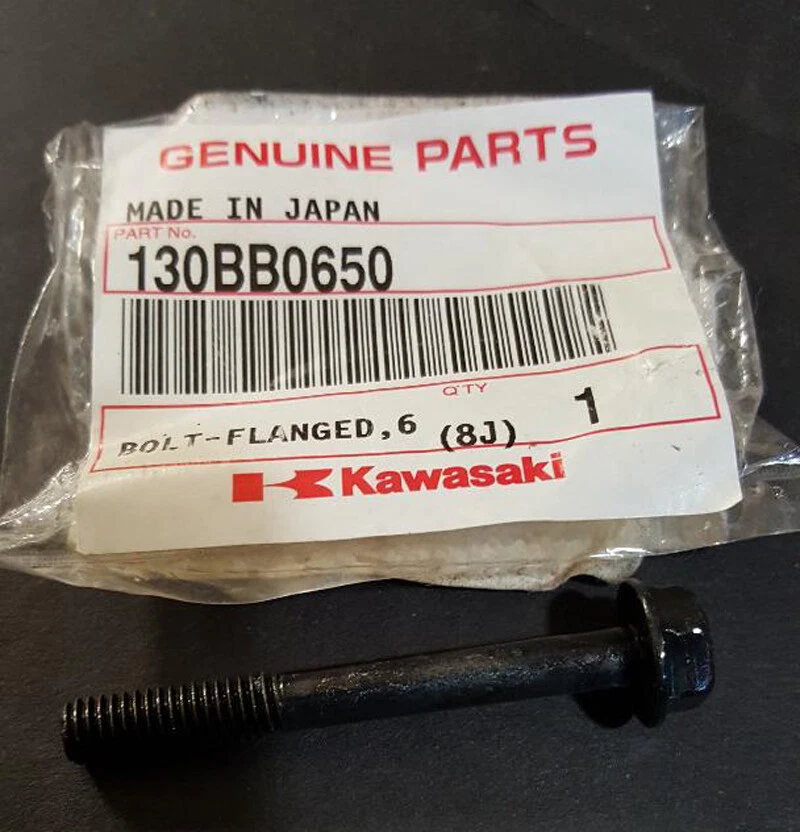NUEVO OEM 82-83 Kawasaki GPZ305 750 1995 1997 ZX6R 130BB0650 - PERNO-BRIDA 6X50 Foto 1 de 1