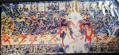 Alex Ross George Perez DC Crisis On Infinite Earths Large Poster New Sealed  • 390.65$