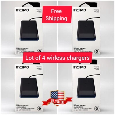 Incipio Ghost Qi 3 катушки беспроводной зарядки подушечка только лот из 4 - Изображение 1 из 4