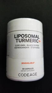 Codeage Liposomal Turmeric, Organic Fermented Turmeric Extract, Curcumin, 90 ct - Picture 1 of 3