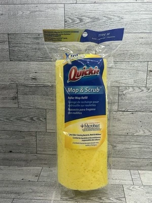 Cabezal de fregona de rodillo Quickie amarillo tipo M 058BMB 058MB recarga de celuleno Foto 1 de 4