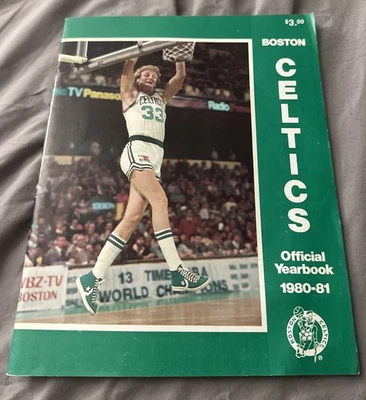 BOSTON CELTICS 1980-81 ANUARIO OFICIAL LARRY BIRD CUBIERTA BUEN ESTADO Foto 1 de 2