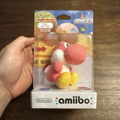 Nintendo Amiibo - Yoshi's Woolly World Pink Yarn Yoshi - Brand New & Sealed - Image 1 of 4
