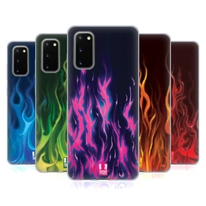 HEAD CASE DESIGNS HOT ROD FLAMES SOFT GEL CASE & WALLPAPER FOR SAMSUNG PHONES 1 - Picture 1 of 12