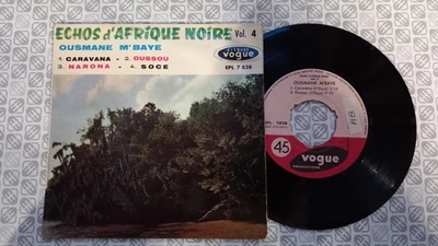 OUSMANE M'BAYE Echos D'Afrique Noire Vol. 4 EP 45T  LANGUETTE Musique du Monde - Photo 1/4