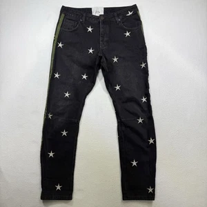 One Teaspoon Free People Florence Saints Boyfriend Women's Size 26 Star AOP Rave - Picture 1 of 9