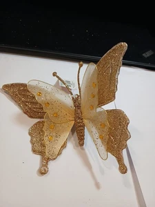 Weihnachten Holiday Time Schmetterling Ornament Neu - Bild 1 von 3